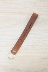 It Is Well With My Soul Wristlet Engraved Leather
