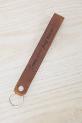 Deeply Loved, Fully Known Wristlet Engraved Leather