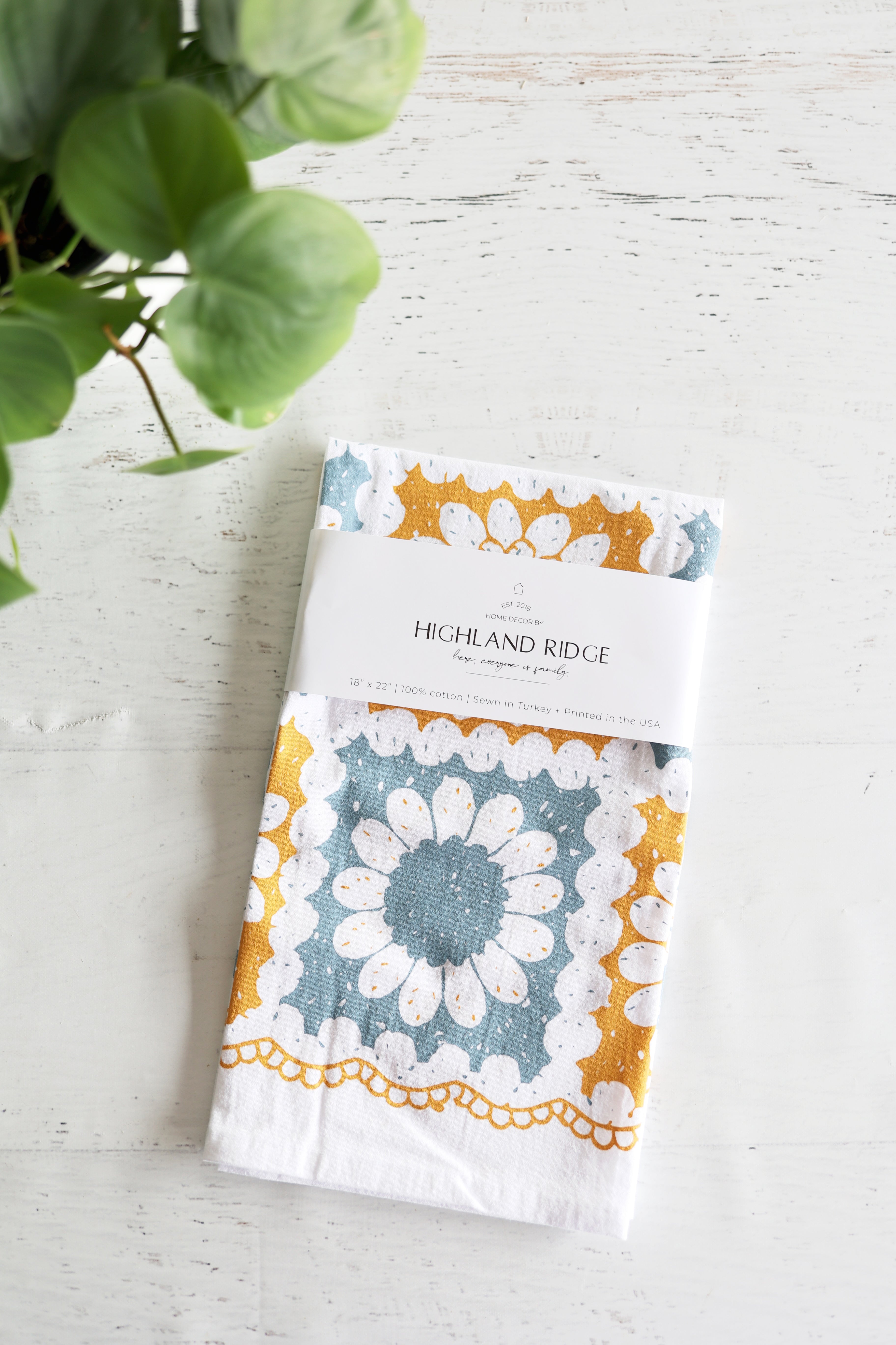 Crochet Granny Square Tea Towel