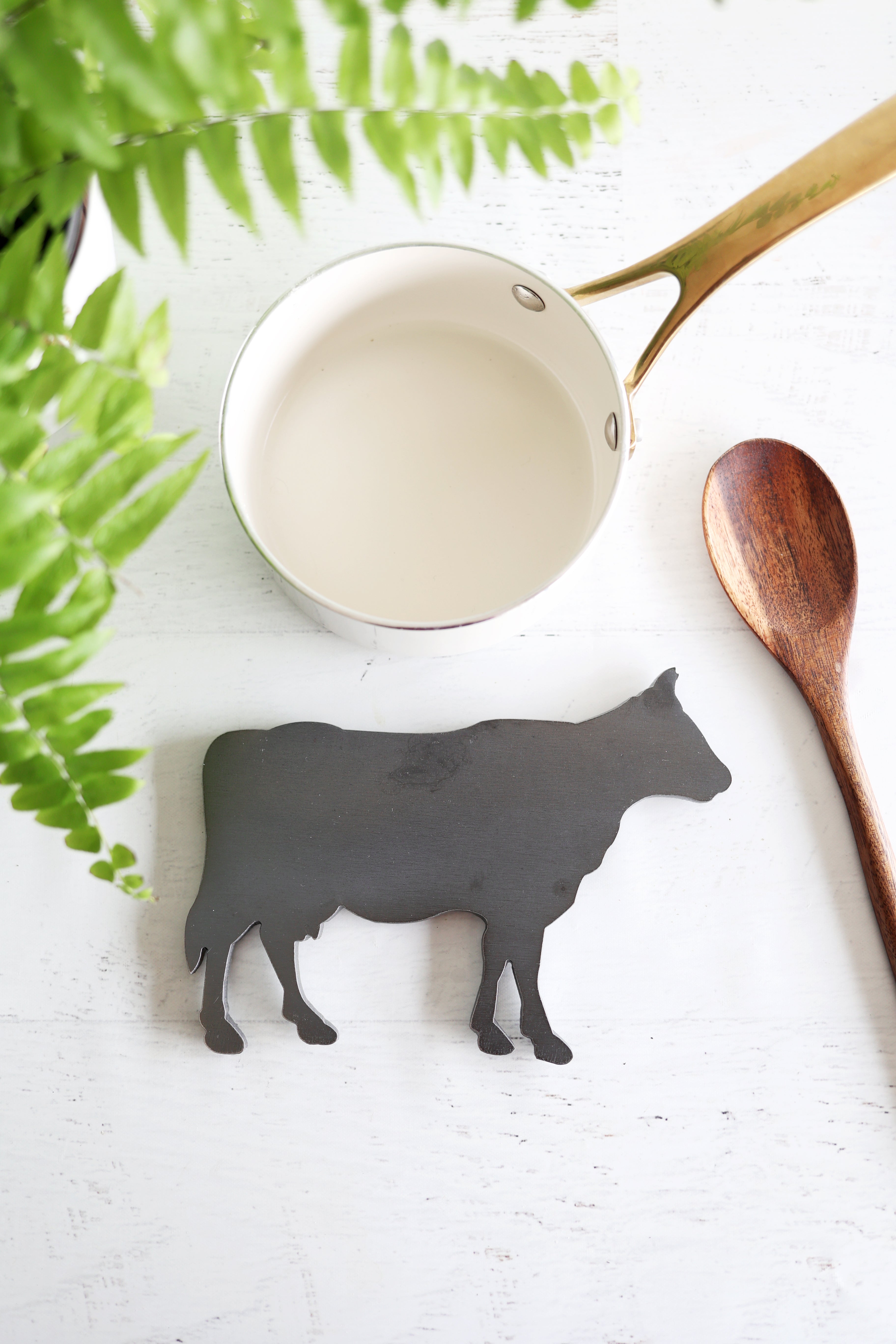 Cow Trivet Hot Plate Pot Holder