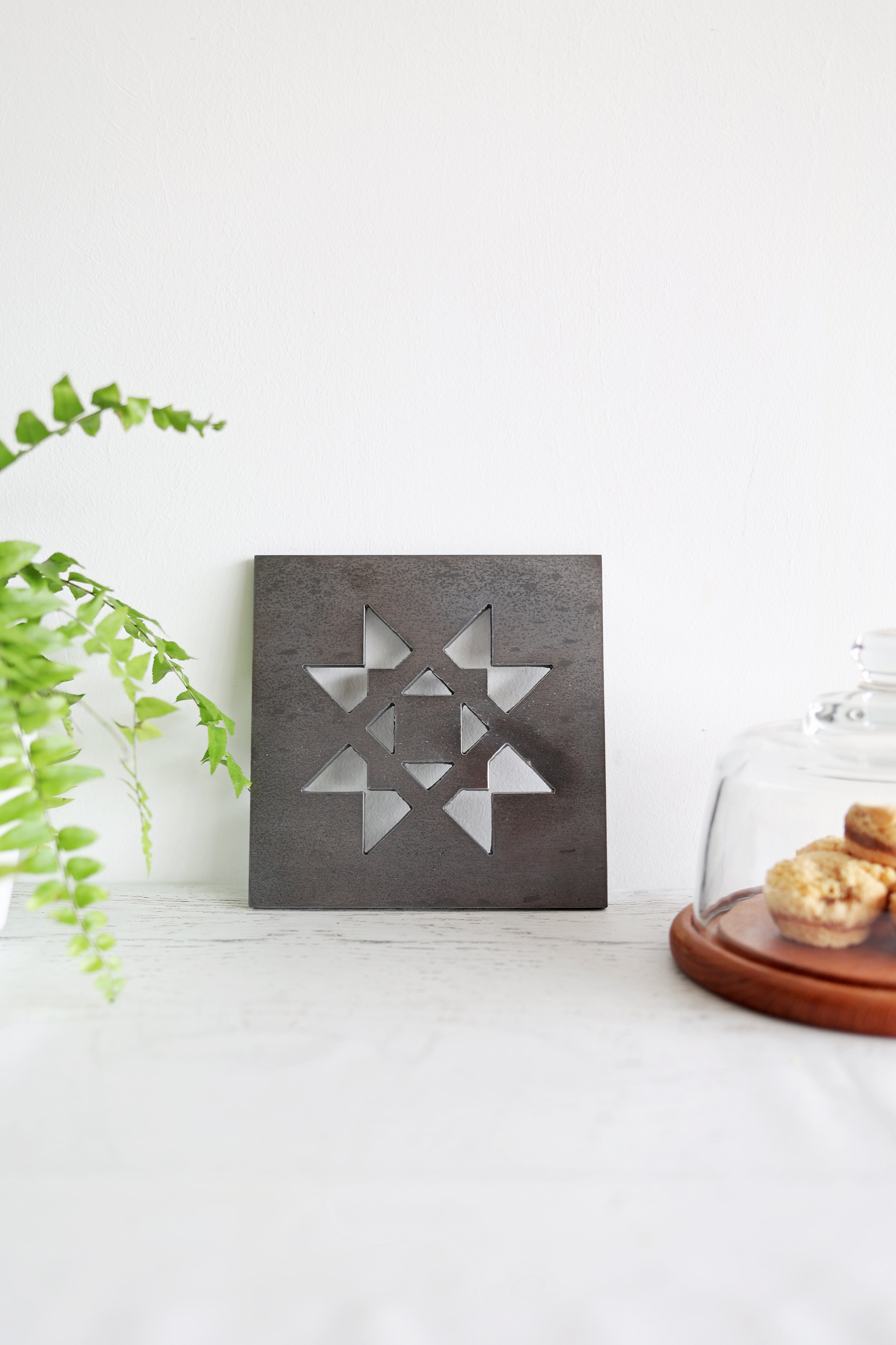 Quilt Square Trivet Hot Plate Pot Holder