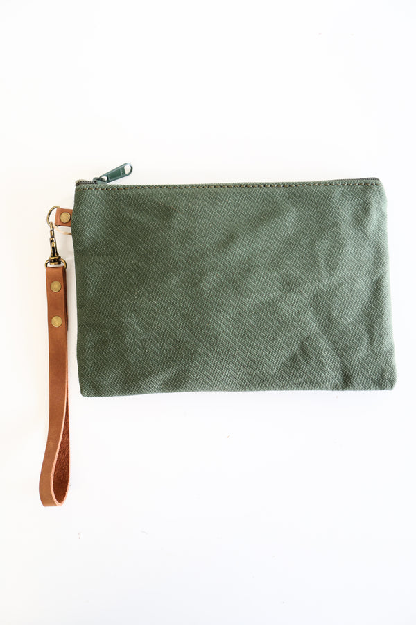 Canvas Clutch/Zippered Pouch