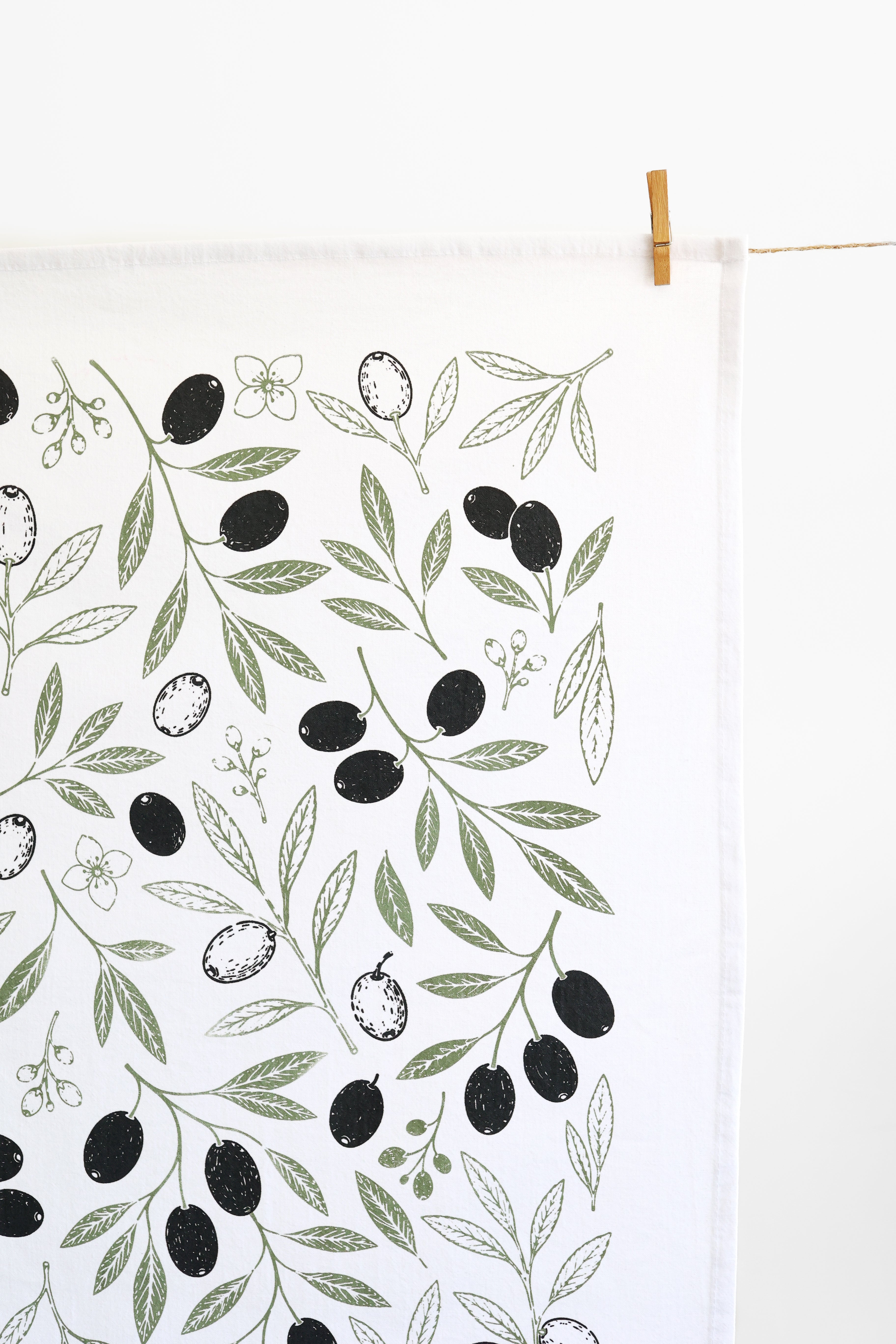 Olive Tea Towel