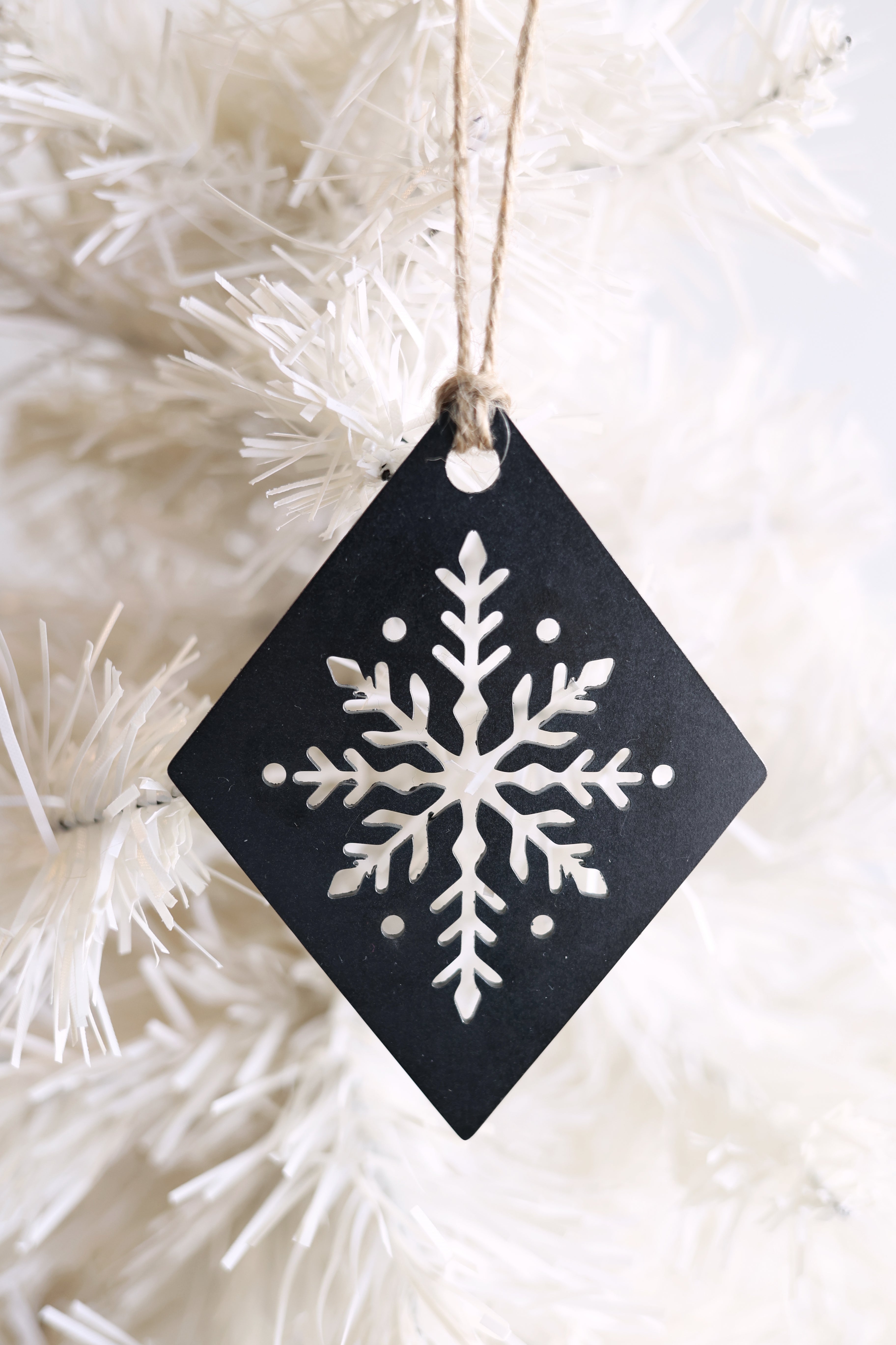 Snowflake Diamond Christmas Tree Ornament