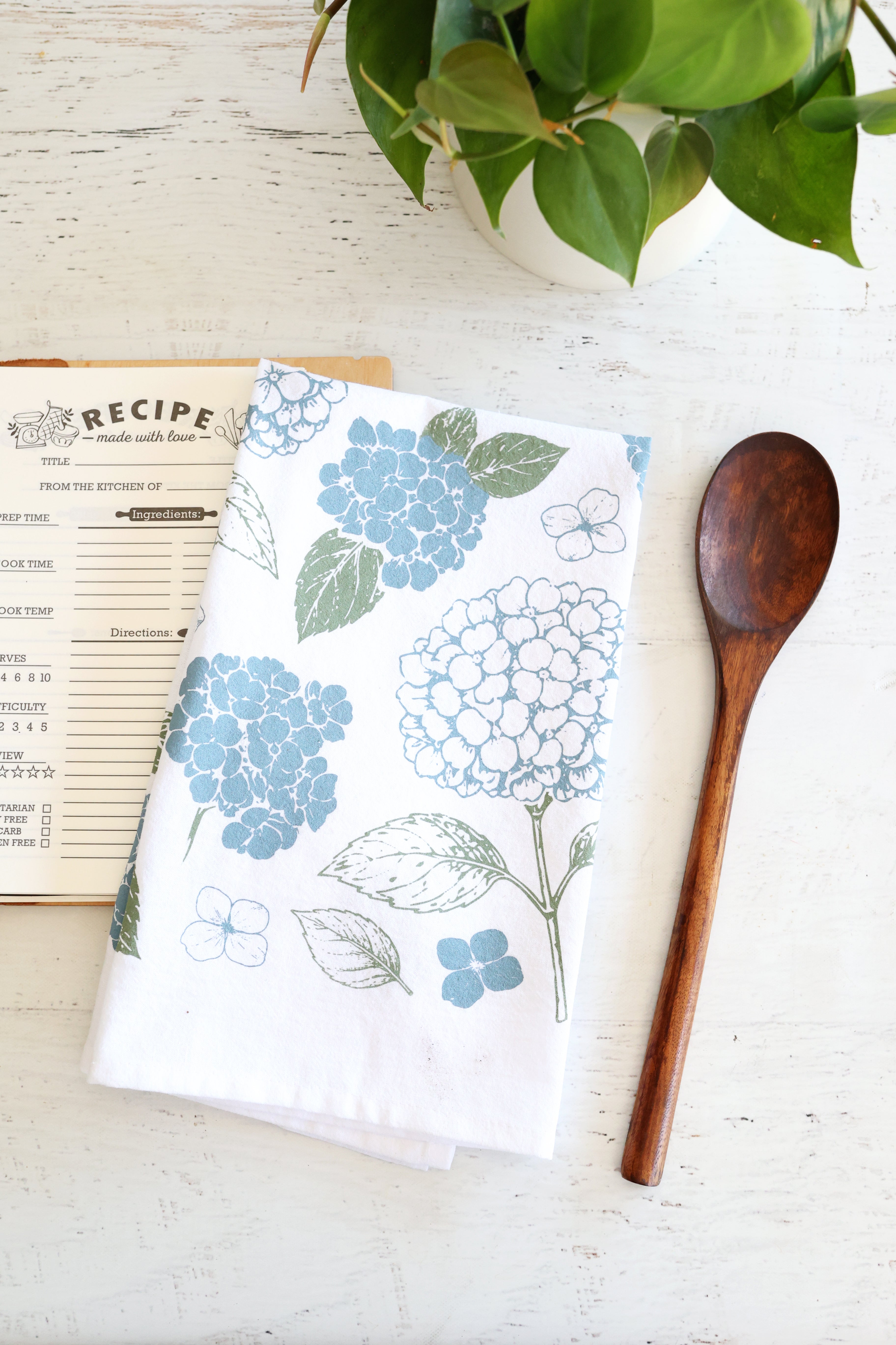 Hydrangea Tea Towel