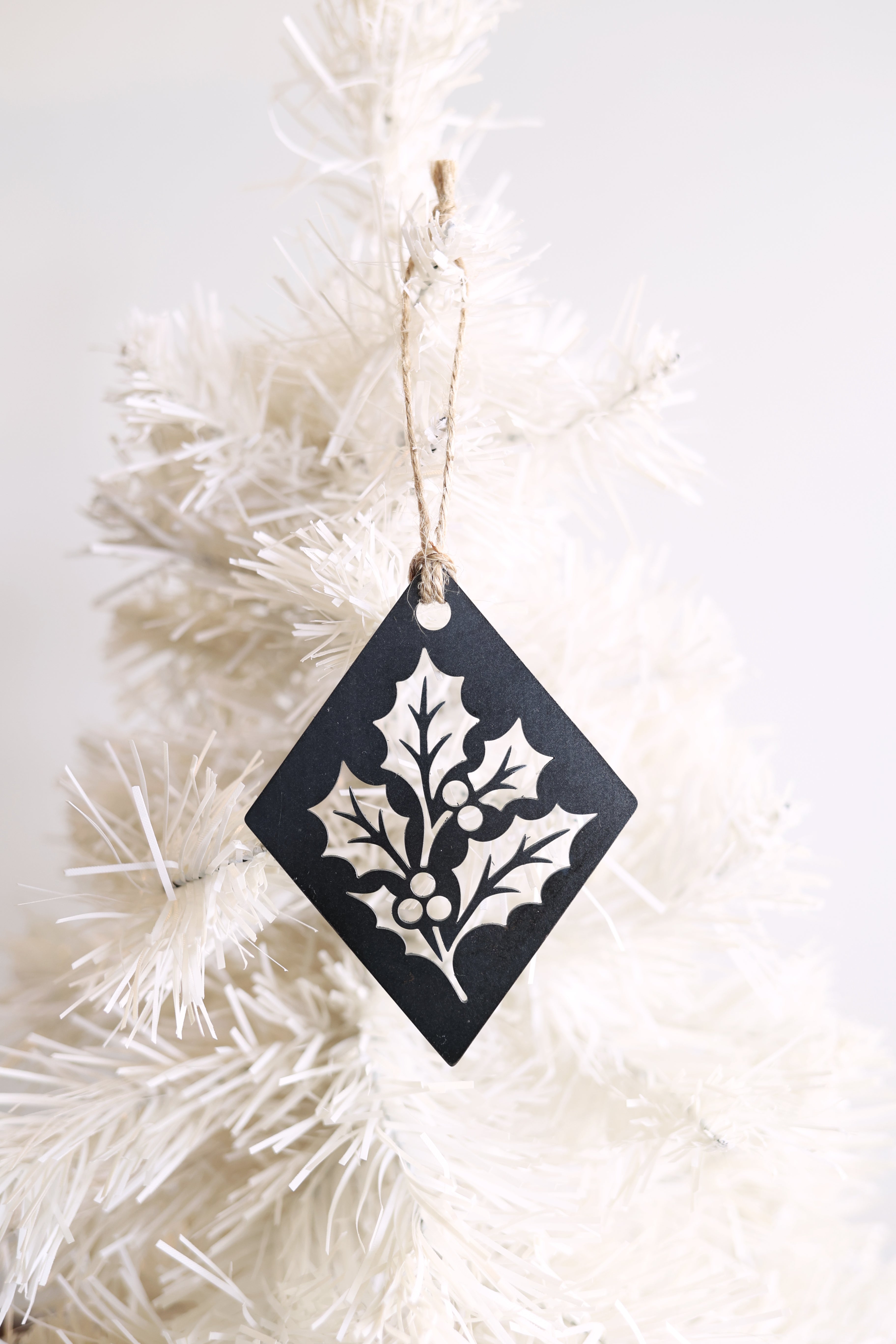 Holly Diamond Christmas Tree Ornament