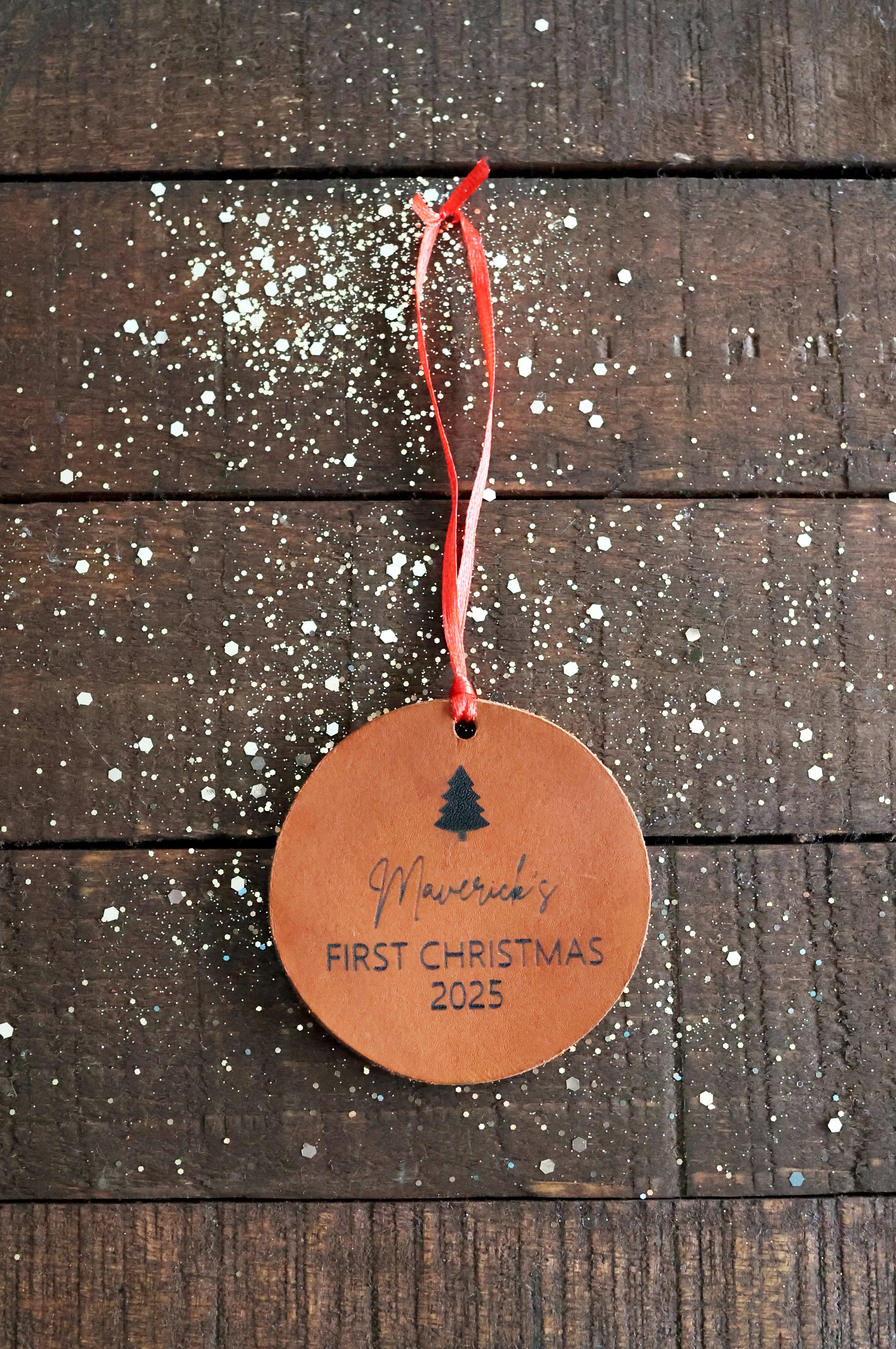 Custom Leather Ornament