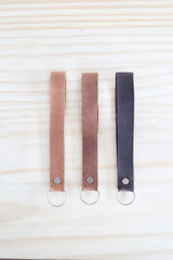 Custom Leather Keychain Wristlet