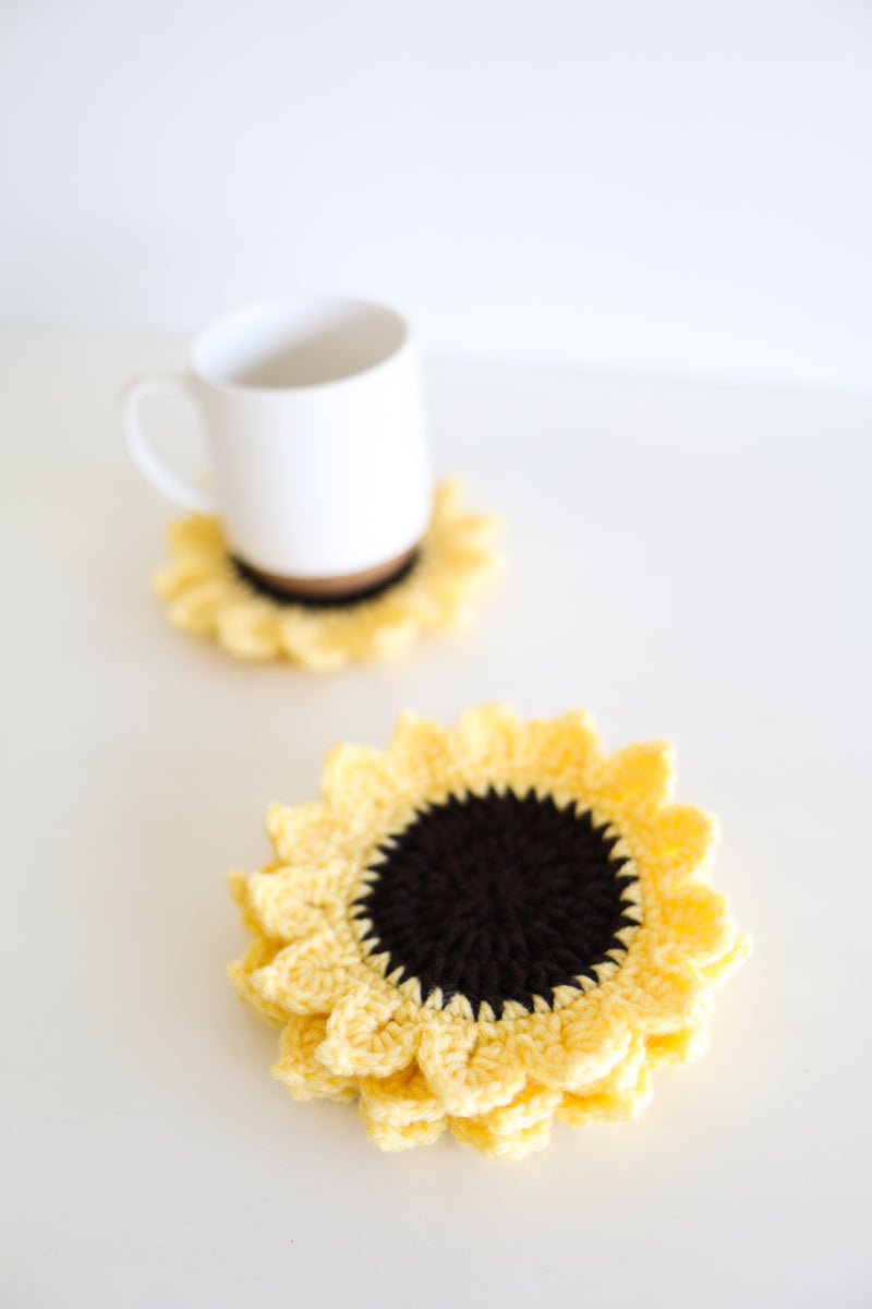 Sunflower Coaster Set