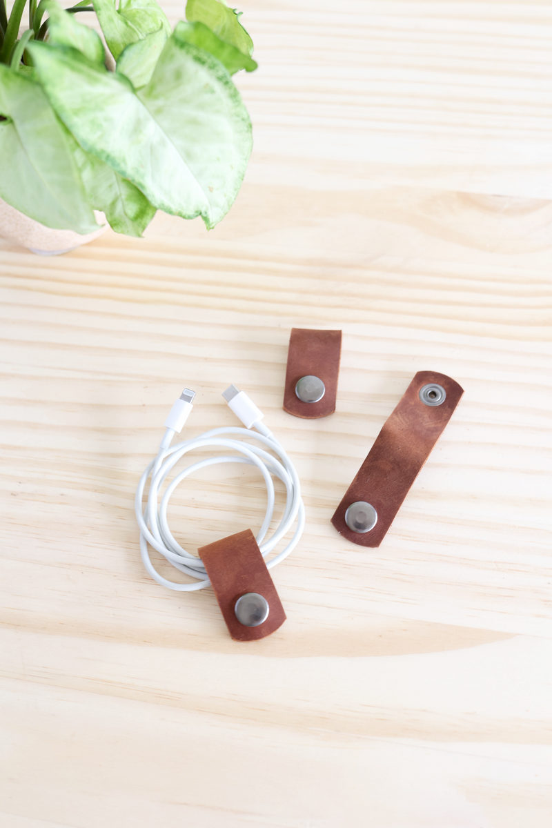 Leather Cord Keepers | set of 3