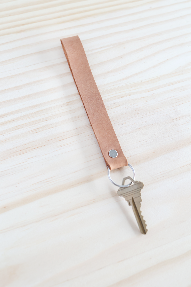 Custom Leather Keychain Wristlet