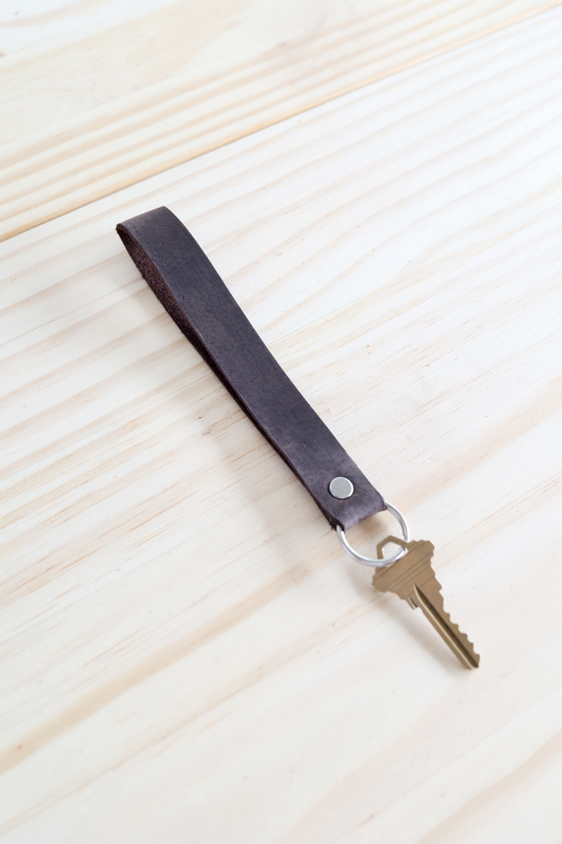 Custom Leather Keychain Wristlet