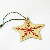 Embroidered Star Ornament