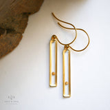 Slim Bar Mustard Seed Earring