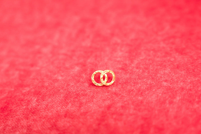Hammered Medallion Studs