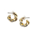 Eris Gold Twisted Hoop Earrings