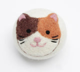 Cats: Eco Wool Dryer Balls Fair Trade: Calico Cat