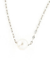 Annie Silver Pearl Necklace