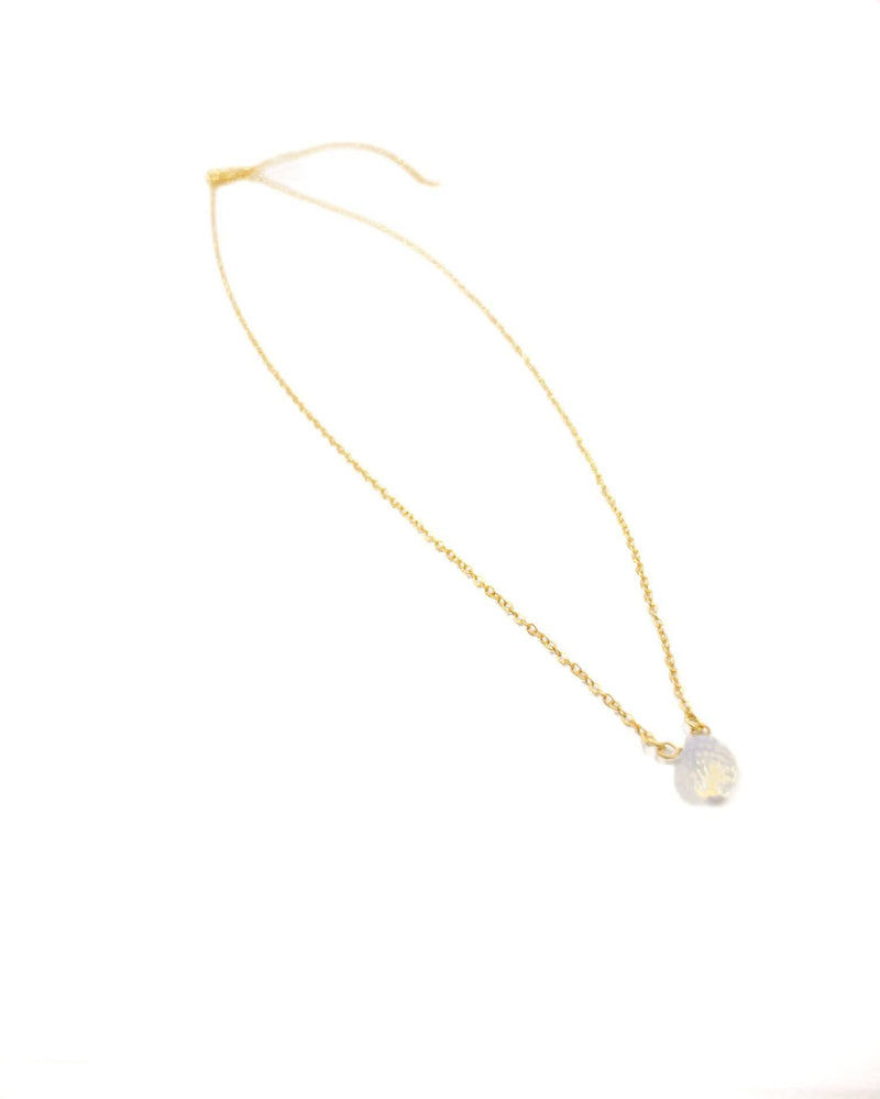 Mini Teardrop Moonstone Necklace