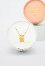 Act Justly Necklace in Gold