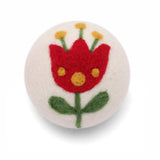 Flowers: Eco Wool Dryer Balls Fair Trade: Yellow/Pink