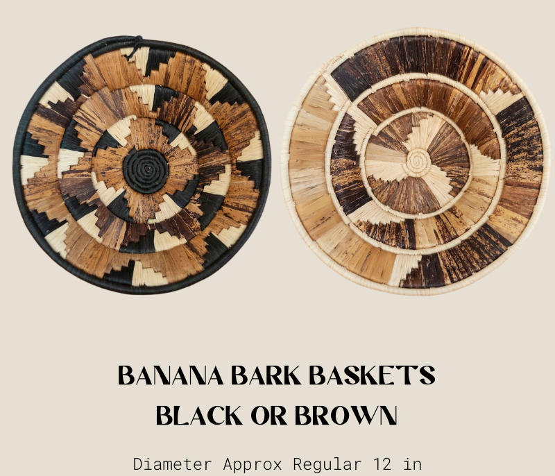 Brown Banana Bark Basket