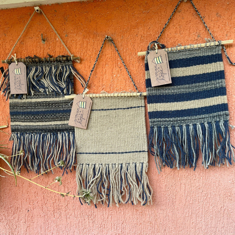 Blue + Gray Wall Hanging