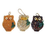 Solid Owl Bird Feeders Outdoor Ornaments