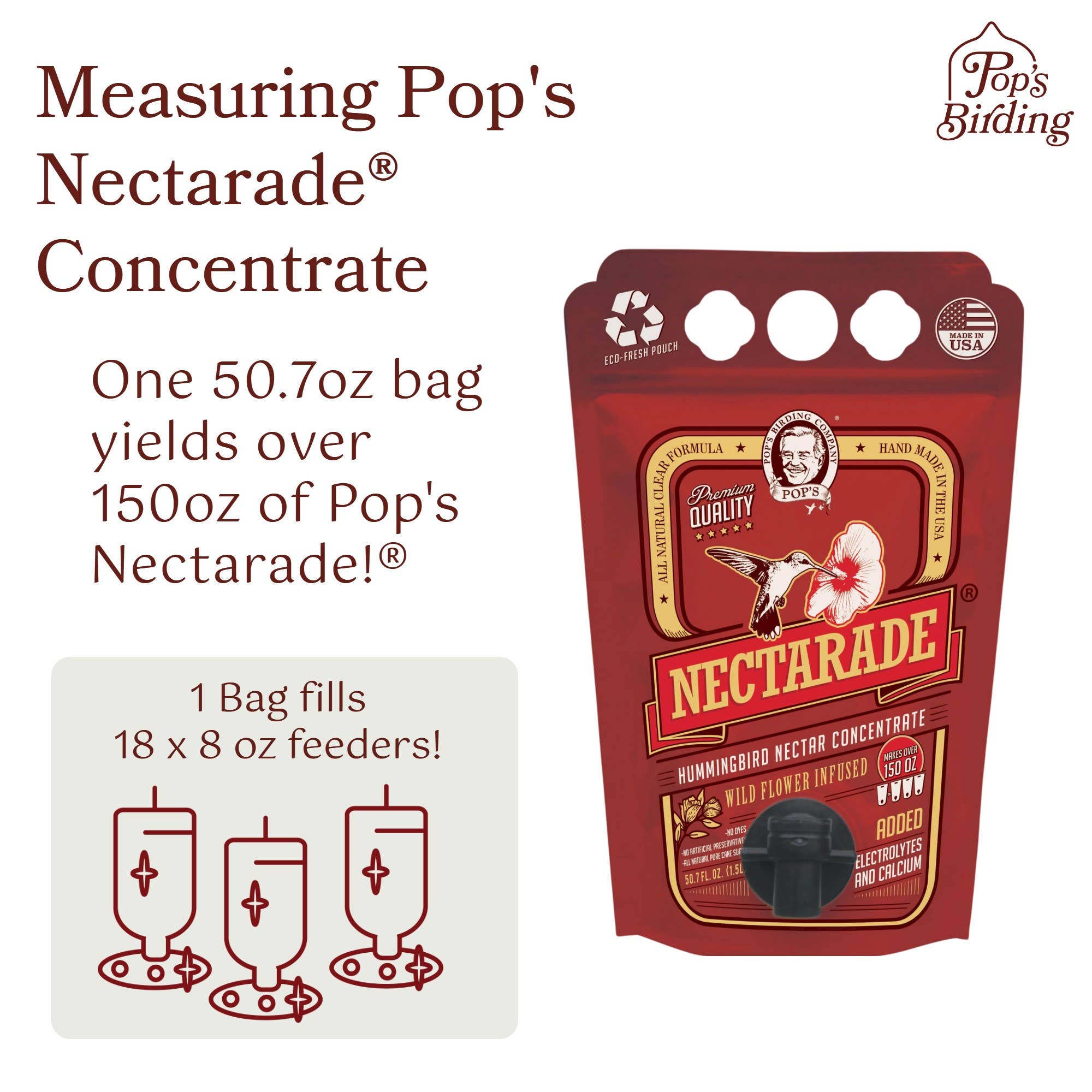 Nectarade Hummingbird Nectar, Concentrate Liquid (50.7 oz)