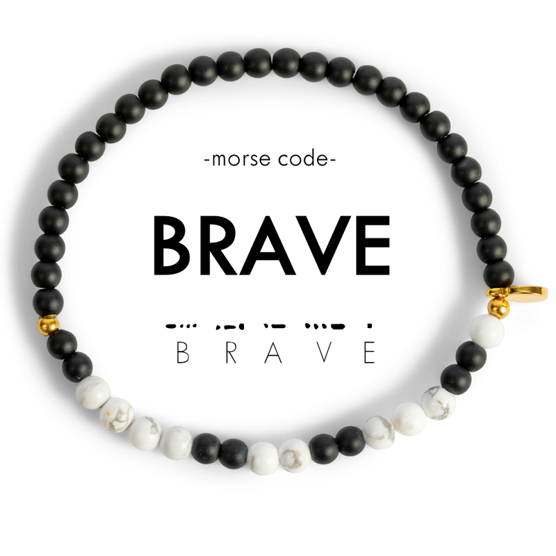 BRAVE | Morse Code Bracelet