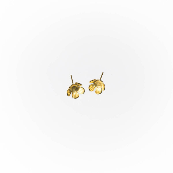 Forget-me-Not Stud Earrings (Silver, 14K) - Ethically Made