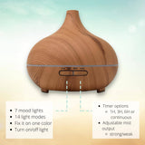 Bamboo Teardrop Ultrasonic Oil Diffuser