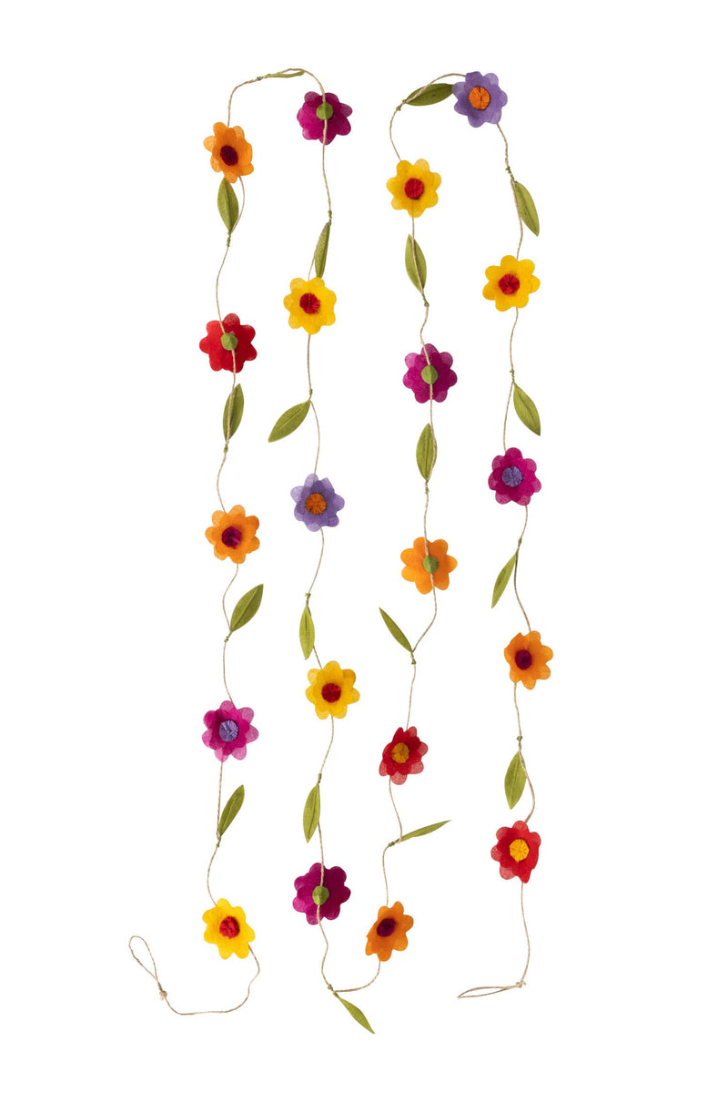 Silk Paper Flower Garland