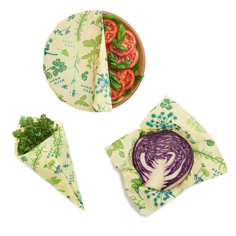 Herb Garden Plant-Based Assorted 3 Pack -  Bee's Wrap