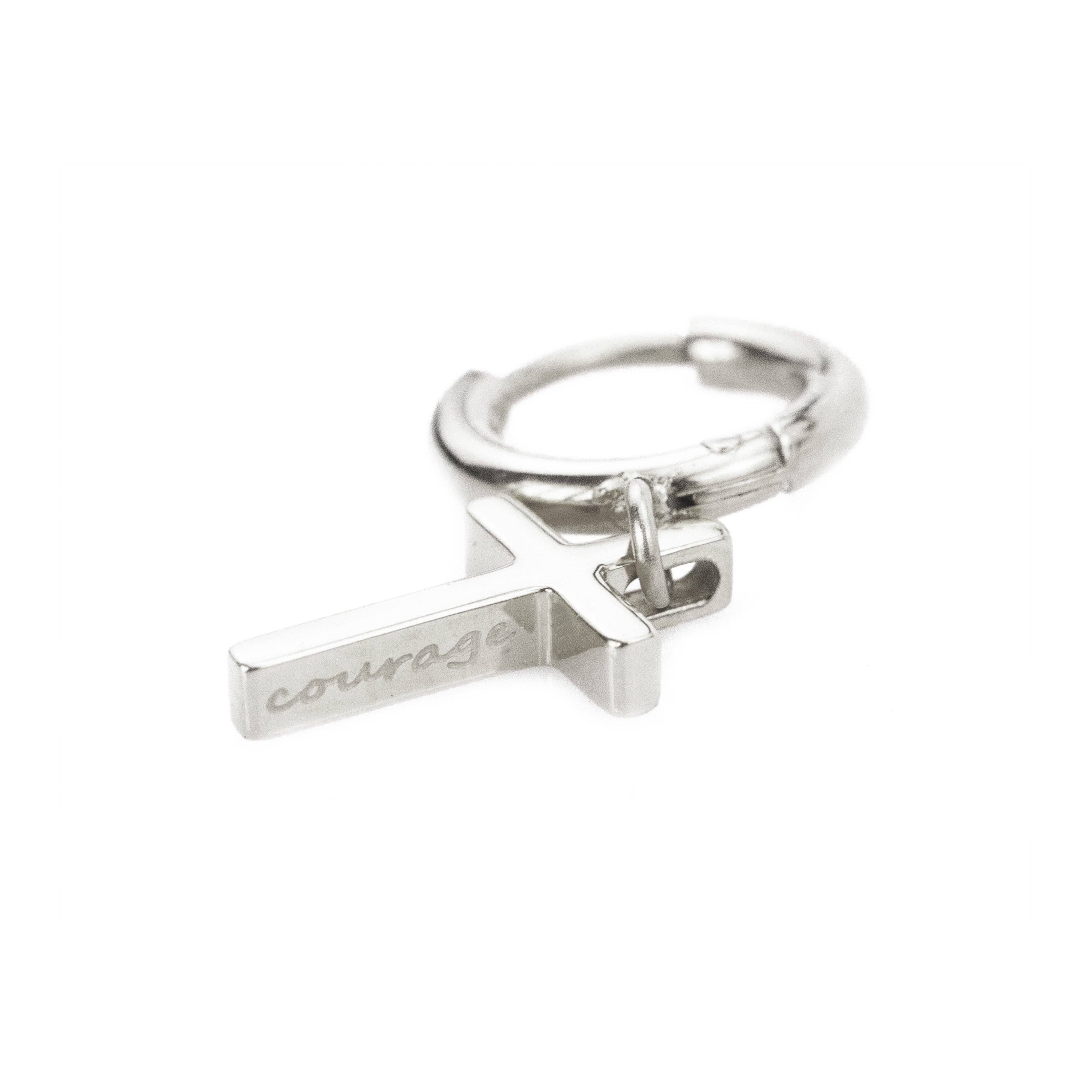 Courageous Cross Earrings