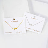 Religious-Theme Sideways Cross Chain Bracelet