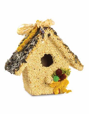 Wooden Birdhouse Feeder