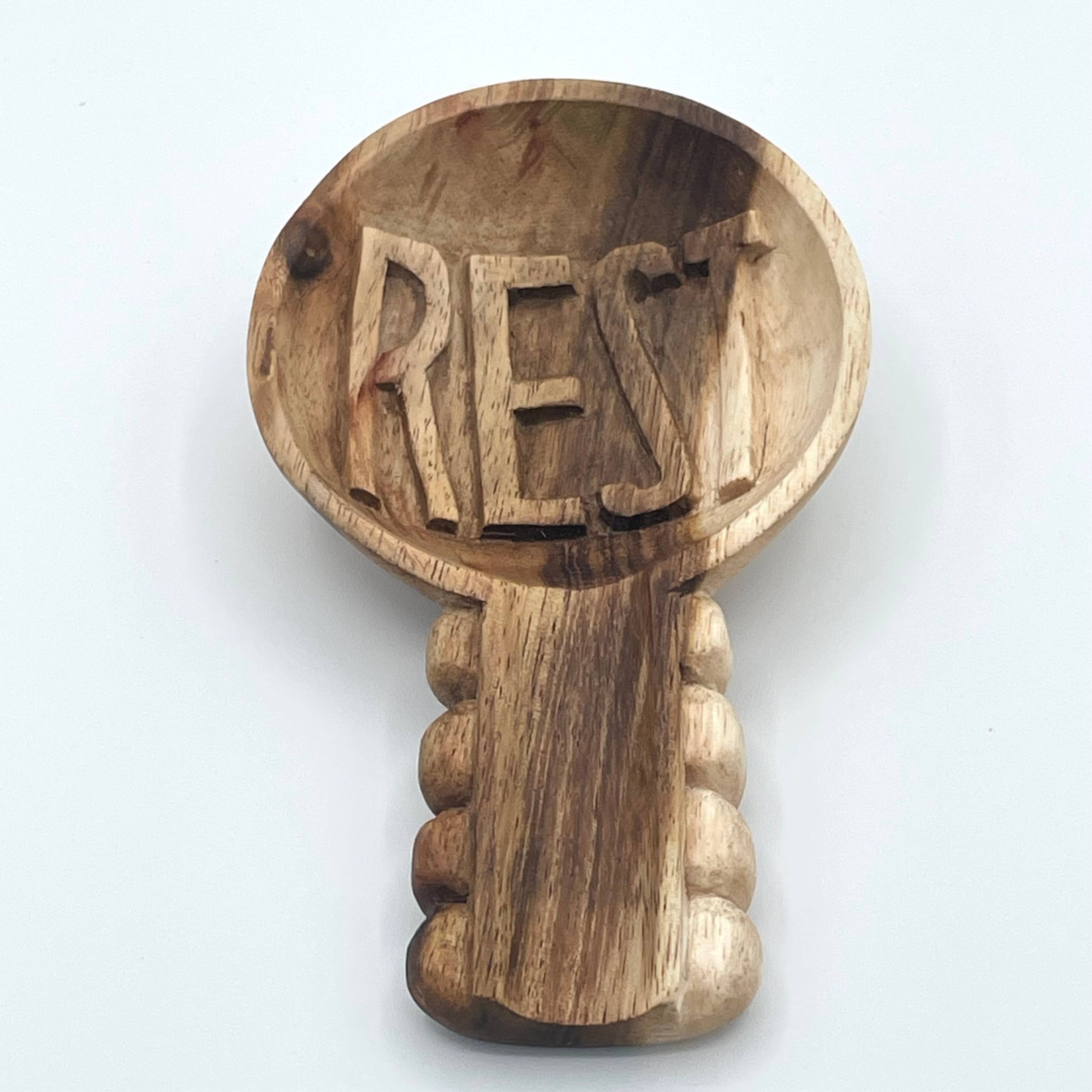 Hand Carved Cheryl Spoon Rest
