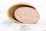 Oval Ivy Swirls Bread Warmer Basket