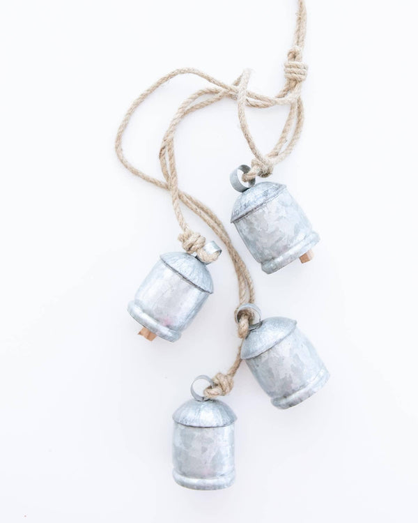 Galvanized 4 Christmas Bell Tula