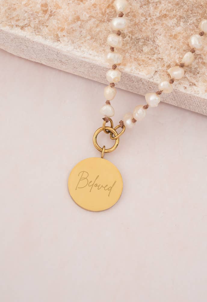 Beloved Pearl Necklace- 14K Gold Plated Freshwater Pearl Necklace