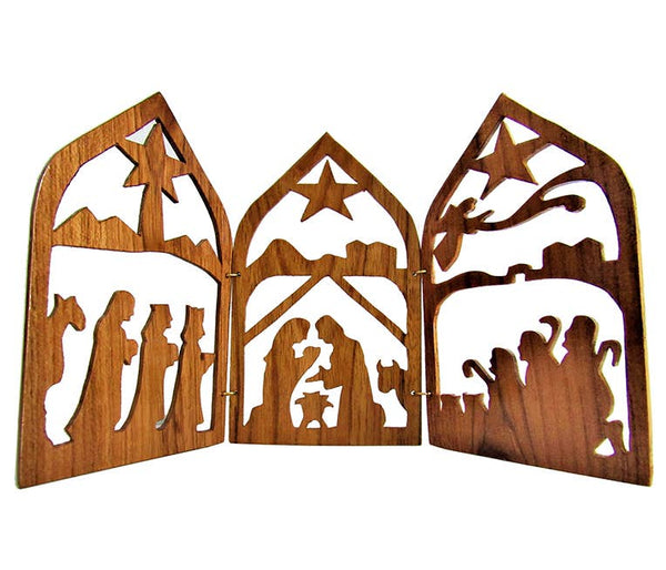Wooden Folding Nativity Set