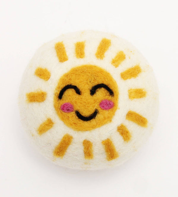 Earth & Sun: Eco Wool Dryer Balls Fair Trade: Yellow Sun