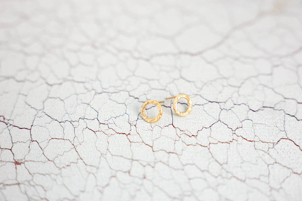 Hammered Medallion Studs
