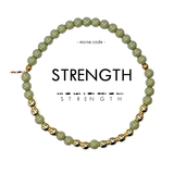 STRENGTH | Gold Morse Code Bracelet