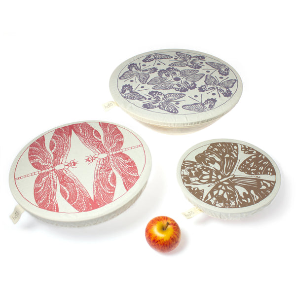 Butterfly Halo Dish and Bowl Cover (Large Set of 3)