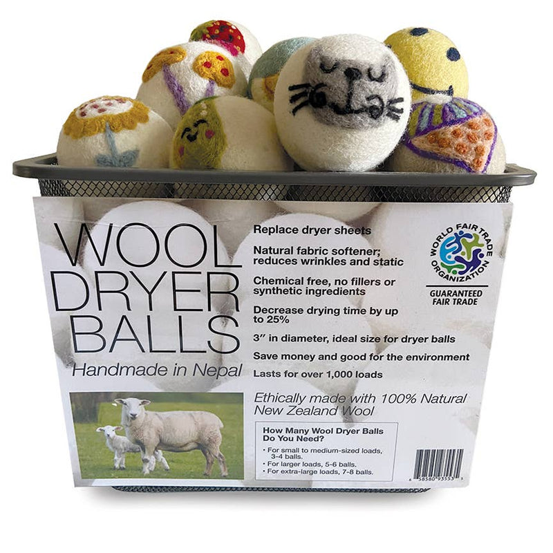 Cute Animals: Eco Wool Dryer Balls Fair Trade
