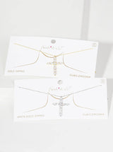 Gold Moissanite Cross Necklace