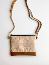 Peach leaf small crossbody bag