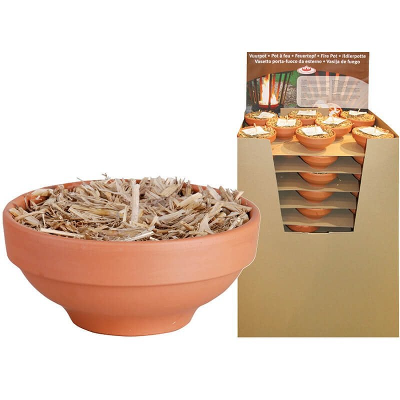 Fire Bowl in Terracotta Pot